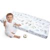 Medi Partners Lenzuola Lettino Neonato 70x140-100% Cotone Lenzuolo con Angoli Culla Coprimaterasso fitted Materassino Sheet Letto Bambino Lenzuolino (Cervo E Riccio)