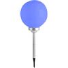 LUMI JARDIN LUMISKY / LUMIJARDIN Lumi Garden - Sfera Luminosa Solare Multicolore Moony a LED, Diametro 30 cm, 30 x 30 x 72 cm, policarbonato ABS, Bianco 1W 1.5V