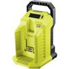 Ryobi Caricabatterie Super Rapido Originale 36V MAX POWER 10A, Compatibile con Tutte le Batterie Ryobi 36V MAX POWER, Raffreddamento Attivo, RY36C10A-0
