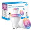 Tapo L630 Lampadina WiFi Intelligente LED Smart GU10 2-Pack, RGBW Multicolore, 16 Milioni di Colori, Amazon Alexa, 350 Lumen, 3.7W, Risparmio Energetico, Confezione da 2 Pezzi