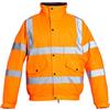 Blackrock Hi Vis Waterproof Bomber Jacket, Per uomo e donna, Giacca arancione, Cappotto, Utility & Safety, High Viz, Lavori edili, Idrorepellente, Certificato EN 20471 Classe 3, EN343 3:2