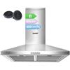 COMFEE Cappa Aspirante Per Cucina 60x45Cm in Acciaio Inox, Doppio Tipo di Aspirazione
