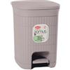 STEFANPLAST PATTUMIERA A PEDALE 'DOMUS' greige - STEFANPLAST