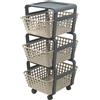 ECOPLAST CARRELLO DA CUCINA CON CESTELLI 'MODULA' col. tortora - ECOPLAST