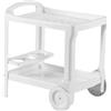 BICA CARRELLO PORTAVIVANDE IN PLASTICA 'BORNEO' bianco - BICA