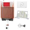 KARIBA CASSETTA DI SCARICO WC INCASSO COMPLETA 'MONOLITH kit - KARIBA