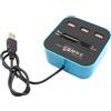Reader e 3 porte USB Hub High External Memory Reader con lettore e hub