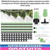 Kit irrigazione a goccia 100 pezzi regolabile per piante giardino prato vaso fio