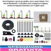 Kit Irrigazione a Goccia Giardino 15m Serra Aiuole Micro Ugelli Regolabili