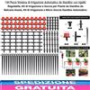 Kit Irrigazione Automatica Giardino 145 Pezzi Ugello Regolabile Micro Goccia