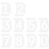 2 set Stencil a cordolo Stencil per numero riutilizzabile per la pittura