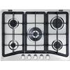 De'Longhi Piano Cottura DE LONGHI a Gas 5 Fuochi 70 cm Colore Inox PFI 57 GH