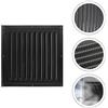 Metal Griglia di ventilazione coperchio sfiato quadrato alluminio nero 30x30 cm