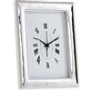 First Class OROLOGIO SVEGLIA IN ARGENTO RETRO LEGNO BIANCO E 1020/OR 10X15