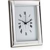 First Class OROLOGIO SVEGLIA IN ARGENTO RETRO LEGNO BIANCO E 1019/OR 10X15
