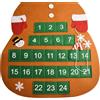 Santa CALENDARIO DELL'AVVENTO DI NATALE IN FELTRO STRAVAGANTE DA APPENDERE A PO