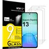 3 Pezzi, Vetro Temperato per Xiaomi Redmi Note 11 PRO, Redmi Note 11 PRO 5G, Pel