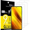 3 Pezzi, Vetro Temperato per Xiaomi Poco X3 / Poco X3 Pro/Poco X3 NFC, Pellicola