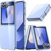 Cover per Galaxy Z Flip7Fe 2025 / Z Flip 6 2024, Cristallo Trasparente PC Rigido