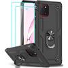 Cover per Samsung Galaxy A40 [2 Pezzi Di Schermo in Vetro Temperato] Anello Di S