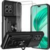 Cover per HONOR X8B + 2 Pezzi Vetro Temperato, Rigida Antiurto Case Cover [Magne