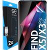 3D Pellicola Protettiva per Schermo per Oppo Find X5 Pro/Find X3 Pro [2 Pezzi Tr