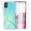 Cover per Samsung Galaxy A12 / Galaxy M12 Con 2 Pezzi Pellicola Vetro Temperato,