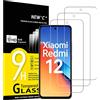 3 Pezzi, Vetro Temperato per Xiaomi Redmi Note 10 Pro, Note 10 Pro Max 4G, Pelli