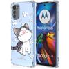 Cover per Motorola Moto E32, Custodia Floreale per Ragazza Donna Motivo Floreale