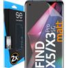 3D Pellicola Protettiva per Schermo per Oppo Find X5 Pro/Find X3 Pro [2 Pezzi Tr