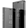Clear View Standing Galaxy S8 plus Custodia Smart Luxury Mirror Pelle Leather Ma