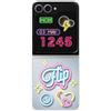 Does not apply Flipsuit Case Cover Trasparente Con Card Neon per Galaxy Z Flip6 | Z Flip7 FE