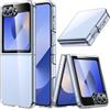 Cover per Galaxy Z Flip7Fe 2025 / Z Flip 6 2024, Cristallo Trasparente PC Rigido