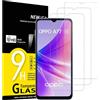 3 Pezzi, Vetro Temperato per Oppo A53 / A53S, Pellicola Prottetiva anti Graffio,