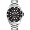 LORENZ Aquitania 030231LL Orologio Uomo Automatico Nero Sub 1000 Metri + Cinturi