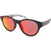 Smith Snare Sole Opaco Nero Sopra Zebra con Rosso a Specchio Lenti S37 Uz