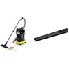 Kärcher AD 4 Premium Aspiracenere - Capacità Vano Raccolta 17 l, Potenza d'Aspirazione 150 Air Watt & Bocchetta per fessure compatibile con tutti gli Aspiratori Solidi-Liquidi WD - Extra lunga