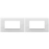 VIMAR Placca Classic 4 m, Reflex Ghiaccio (Confezione da 2)