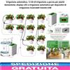 Kit Irrigazione Automatica Piante 12 Gocciolatori Display LED Ricaricabile USB