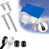 Not specified Kit per ancoraggio pennone in acciaio per installazione pennone bilanciato