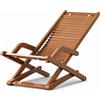 Sedia a Dondolo Pieghevole Portatile Poltrona a Dondolo Ergonomica per Balcone