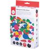 30227000 Lettere Alfabeto Gomma Crepla Glitter, Spessore 2 Mm, Busta Da 130 Pezz