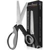 Forbici a Zig Zag per Tessuto Premium 23 Cm - Acciaio Inox, Manici Ergonomici -