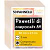 25 X A4 Compensato Pannelli Legno Betulla 3Mm | Pannelli Compensato 300 X 210 X