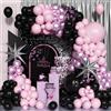 Kit Arco Palloncini Rosa, 120 Pezzi Kit Ghirlanda Palloncini Fucsia Rosa Caldo p