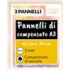 30 X A3 Compensato Pannelli Legno Betulla 3Mm | Pannelli Compensato 420 X 300 X