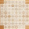 60 Pz Stencil per Pittura Riutilizzabile, Stencil Decorativi per Pareti Muro Leg