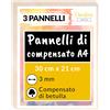 25 X A4 Compensato Pannelli Legno Betulla 3Mm | Pannelli Compensato 300 X 210 X