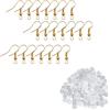 Does not apply 200 Ganci per Orecchino Oro E 500 Chiusure Trasparenti per Orecchino - Filo Orec