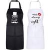 Syhood Set di 2 Grembiule Cucina Divertente Mr e Mrs, Coppia